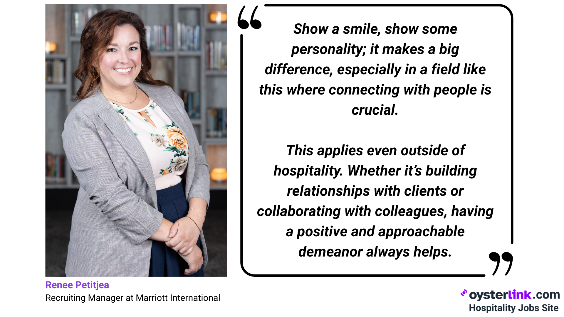 Renee Petitjean, Recruiting Manager at Marriott International